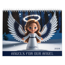 Calendario Foto Personalizada De La Hija Y Nombre Angel 2026
