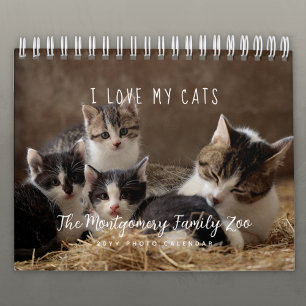 Calendario Foto Personalizada De Los Amantes Del Gato 2026