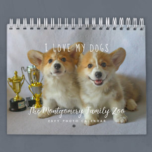 Calendario Foto personalizada para amantes de perros 2026
