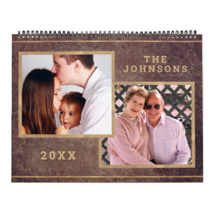 Calendario Foto personalizado Foto Copper Gold