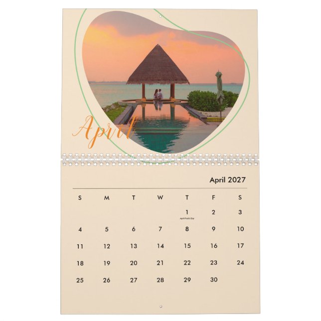 Calendario Foto personalizar (Apr 2027)