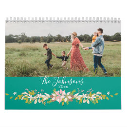 Calendario Foto Rustic Elegant Family