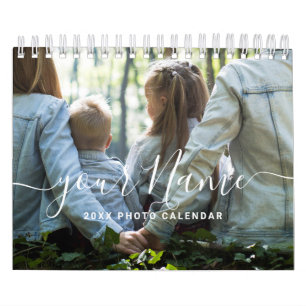 Calendario Foto simple Personalizado Minimalista de 2022