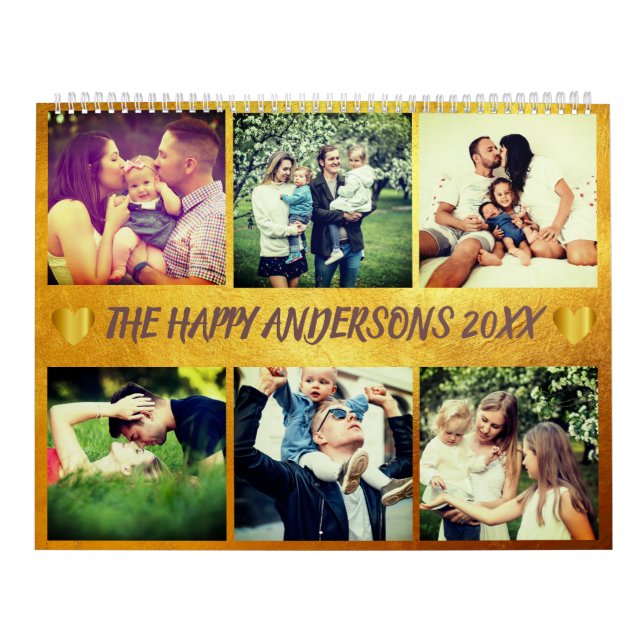 Calendario Foto y texto del personalizado (Tapa)