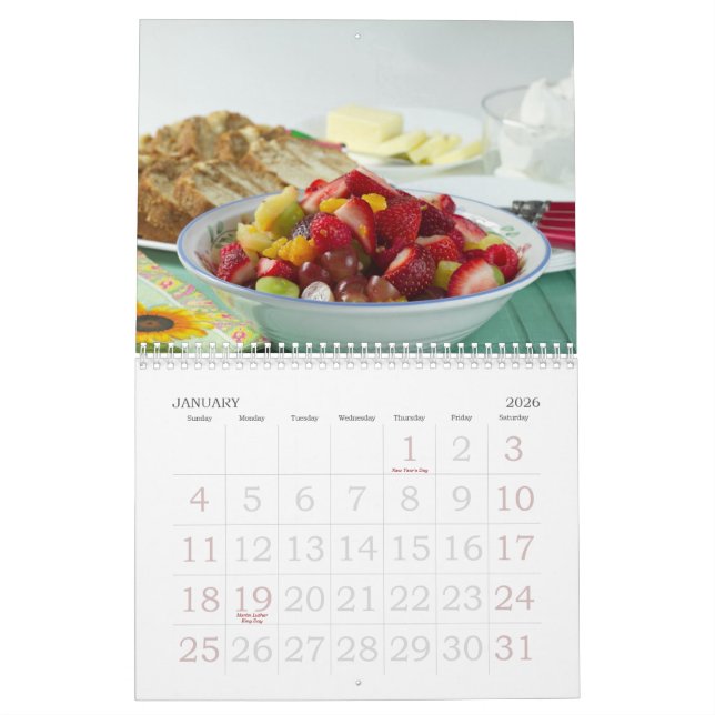 Calendario Fotografía 2012 de la comida (Jan 2026)