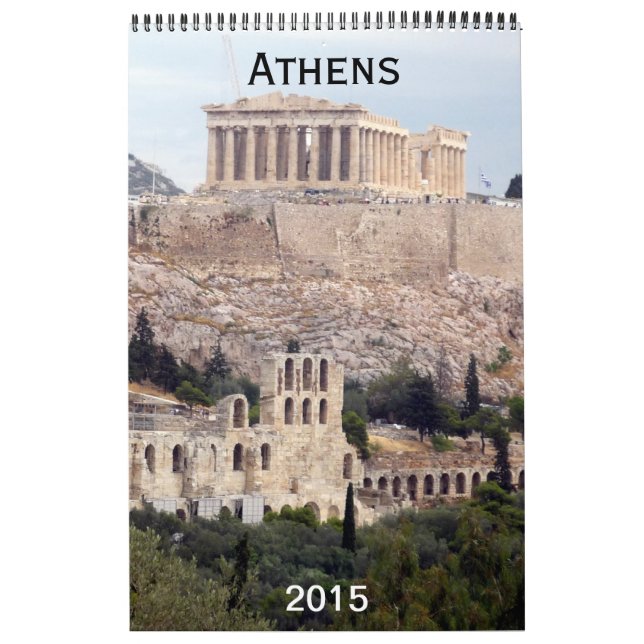 Calendario fotografía 2015 de Atenas (Tapa)
