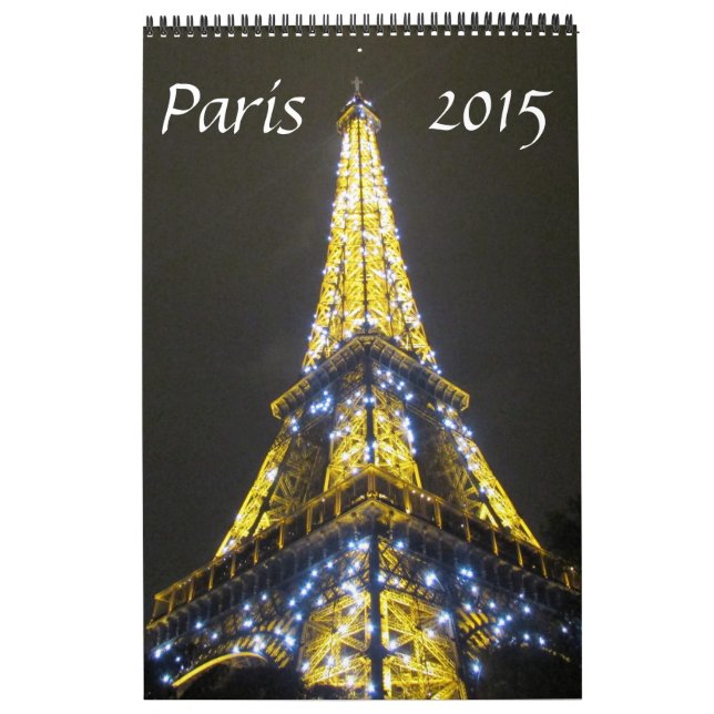Calendario fotografía 2015 de París (Tapa)