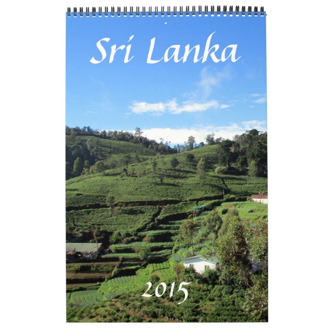 Calendario fotografía 2015 de Sri Lanka (Tapa)