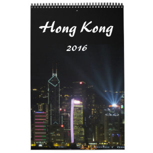 Calendario fotografía 2016 de Hong-Kong