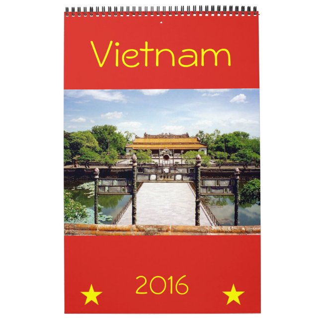 Calendario fotografía 2016 de Vietnam (Tapa)