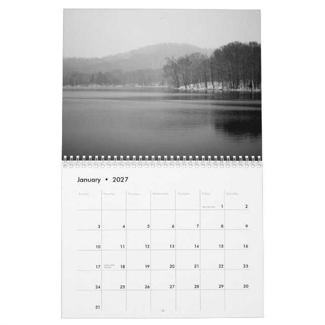 Calendario Fotografía a solas (Jan 2027)