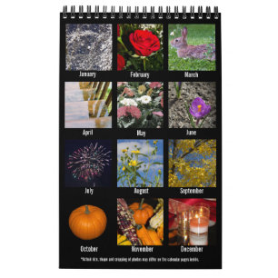 Calendario Fotografía Año natural 2021 1 página por mes
