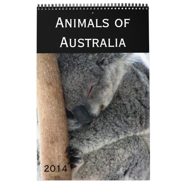 Calendario fotografía australiana 2014 de los animales (Tapa)
