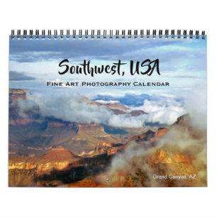 Calendario Fotografía Bella Artes del suroeste de Estados Uni