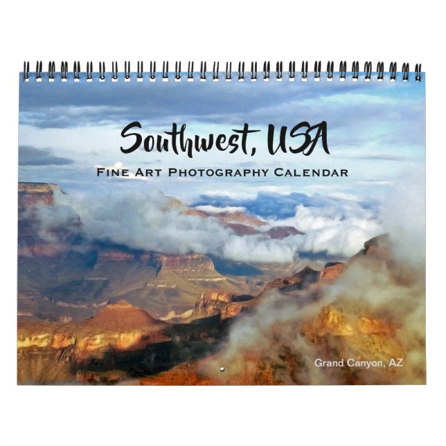 Calendario Fotografía Bella Artes del suroeste de Estados Uni (Tapa)