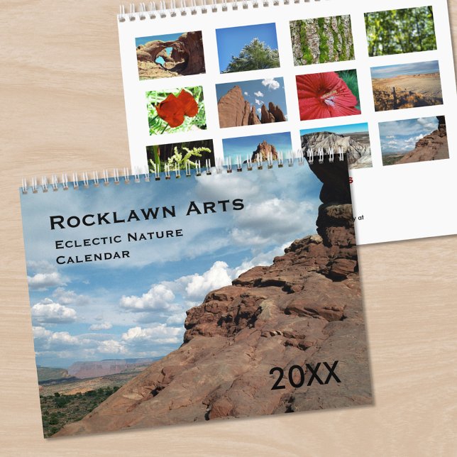 Calendario Fotografía Bella Artes Naturaleza ecléctica 2025 (Fine Art Photography Eclectic Nature Calendar, front/back)