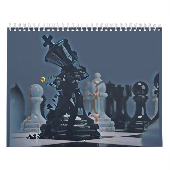 Calendario Fotografía de ajedrez - Guay Blue (Tapa)