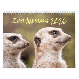 Calendario Fotografía de animales del zoológico de Safari 202