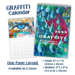 Calendario Fotografía de Arte Callejero con Grafitis Brillant