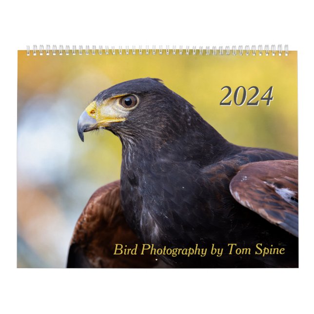 Calendario Fotografía de aves de Tom Spine - 2024 (Tapa)
