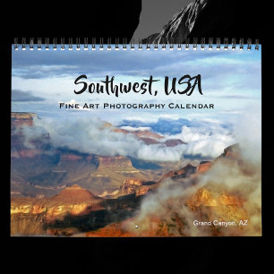 Calendario Fotografía de Bellas Artes del Suroeste de EE. UU.