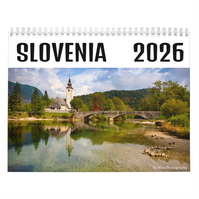 Calendario Fotografía de Bled y Eslovenia 2025 (Tapa)