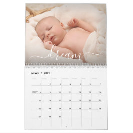 Calendario Fotografía de Familia Simple Elegant Affirmations