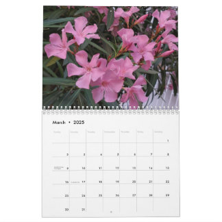 Calendario Fotografía de flores