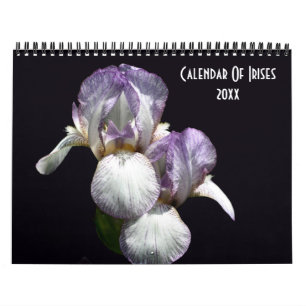 Calendario Fotografía de flores de iris