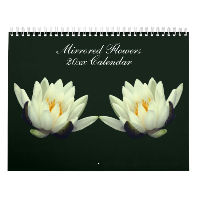 Calendario Fotografía de flores espejadas  (Tapa)