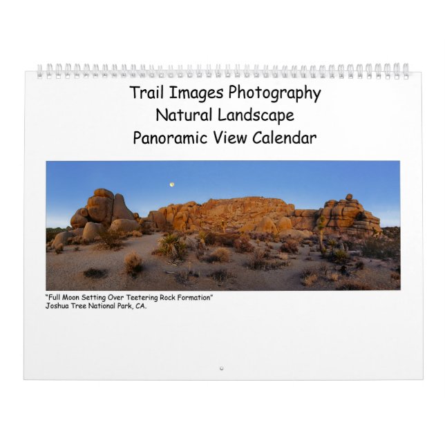 Calendario Fotografía de imágenes de senderos - Vistas Panorá (Tapa)