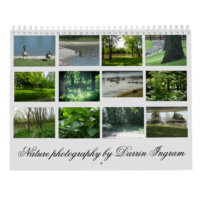 Calendario Fotografía de la naturaleza (Reverso)