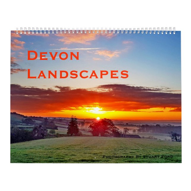 Calendario Fotografía de la original de los paisajes de Devon (Tapa)
