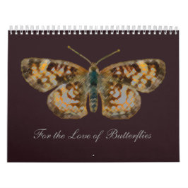 Calendario Fotografía de mariposas y flores de amor