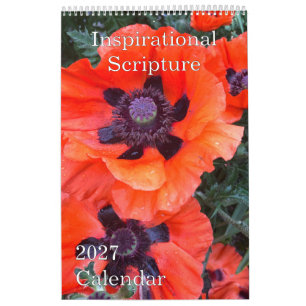 Calendario Fotografía de Naturaleza Original Biblia Escritura