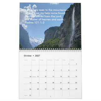 Calendario Fotografía de naturaleza original Texto personaliz