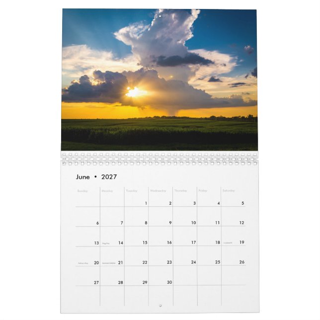 Calendario Fotografía de paisajes (Jun 2027)