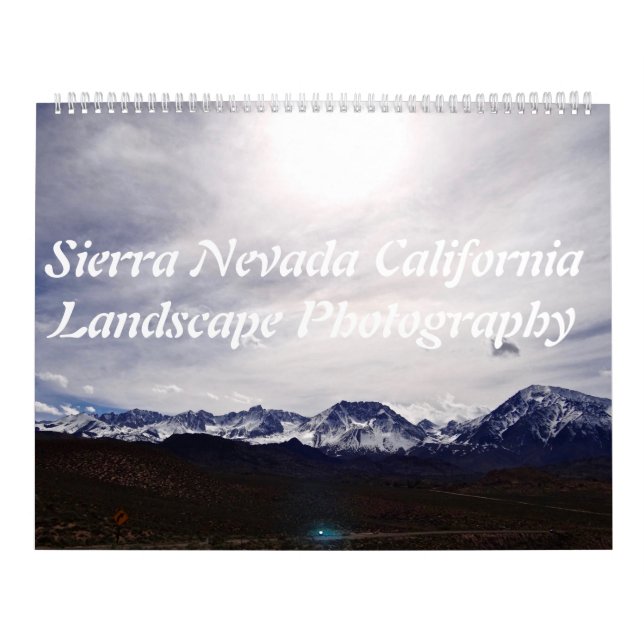 Calendario Fotografía del paisaje de Sierra Nevada California (Tapa)