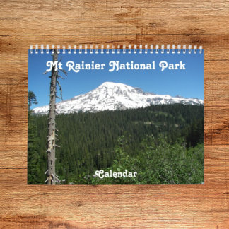 Calendario Fotografía del Parque Nacional Mount Rainier