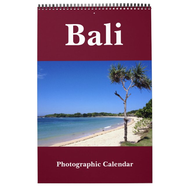 Calendario fotografía en bali (Tapa)