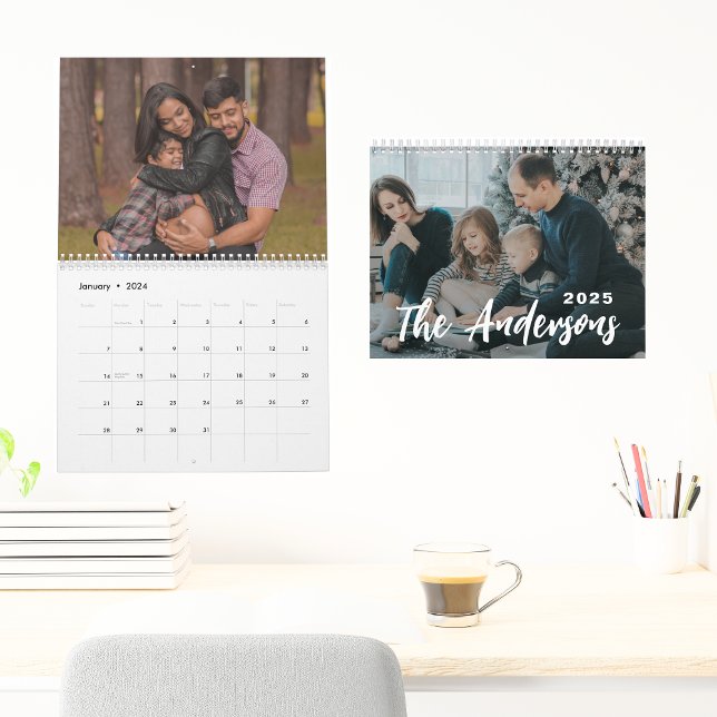 Calendario Fotografía familiar simple crea la propia (Subido por el creador)