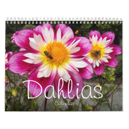 Calendario Fotografía floral colorida de Dahlias