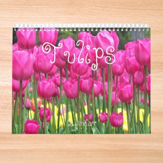 Calendario Fotografía floral de Tulips coloridos