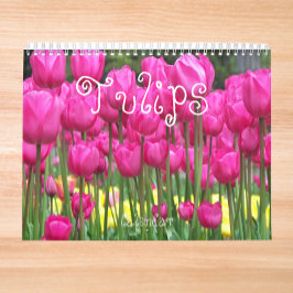 Calendario Fotografía floral de Tulips coloridos