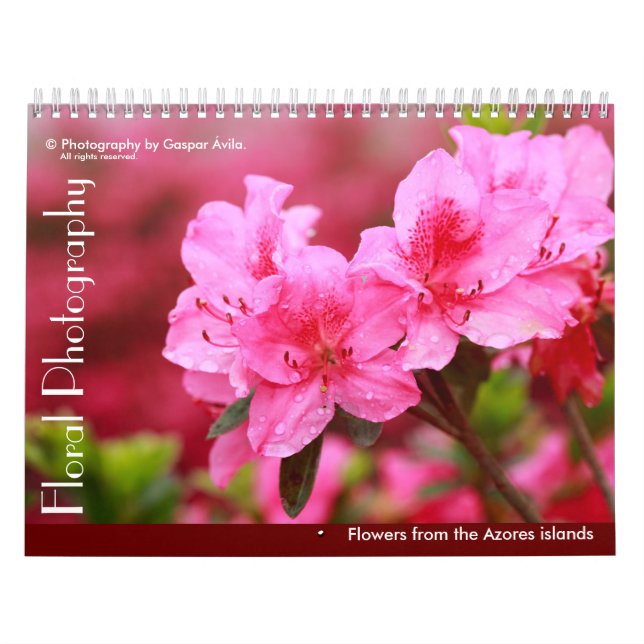 Calendario Fotografía floral - Islas Azores (Tapa)