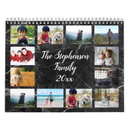Calendario Fotografía moderna de la familia de mármol