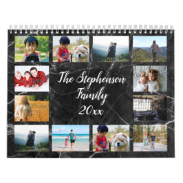 Calendario Fotografía moderna de la familia de mármol
