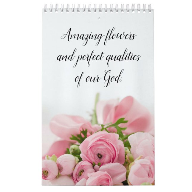 Calendario Fotografía moderna y burda flor religiosa (Tapa)