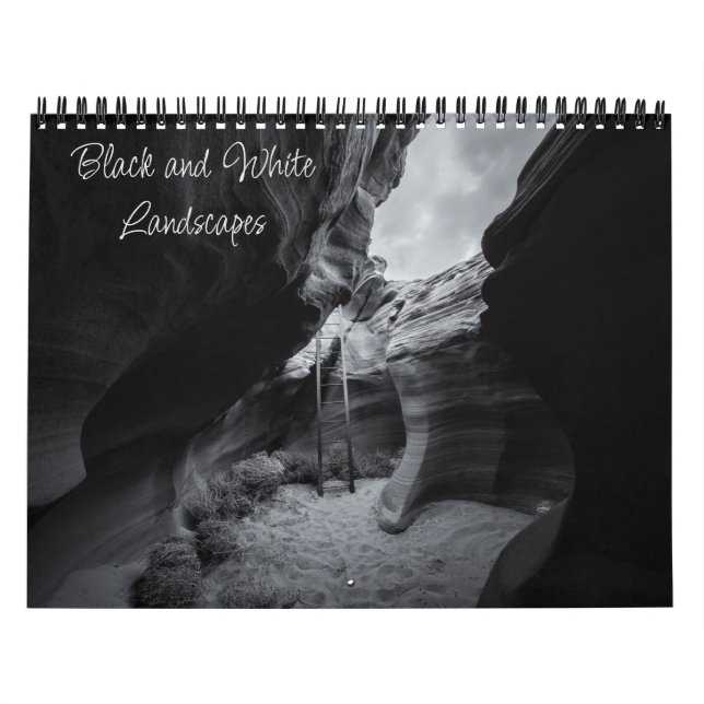 Calendario Fotografía panorámica en blanco y negro (Tapa)