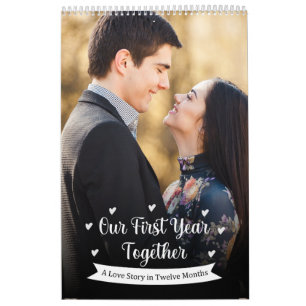 Calendario Fotografía Romántica Citas de First Year Together